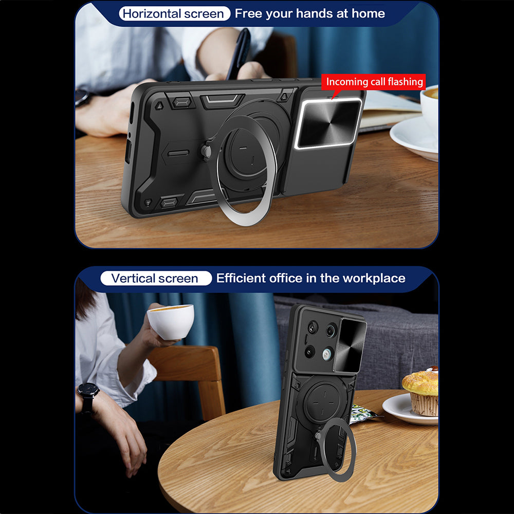 Deksel for Xiaomi Poco X6 / Note 13 Pro 5G, Techsuit, CamGuard Pro, Svart