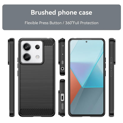Deksel til Xiaomi Poco X6 / Note 13 Pro 5G, Techsuit, Karbon, Svart