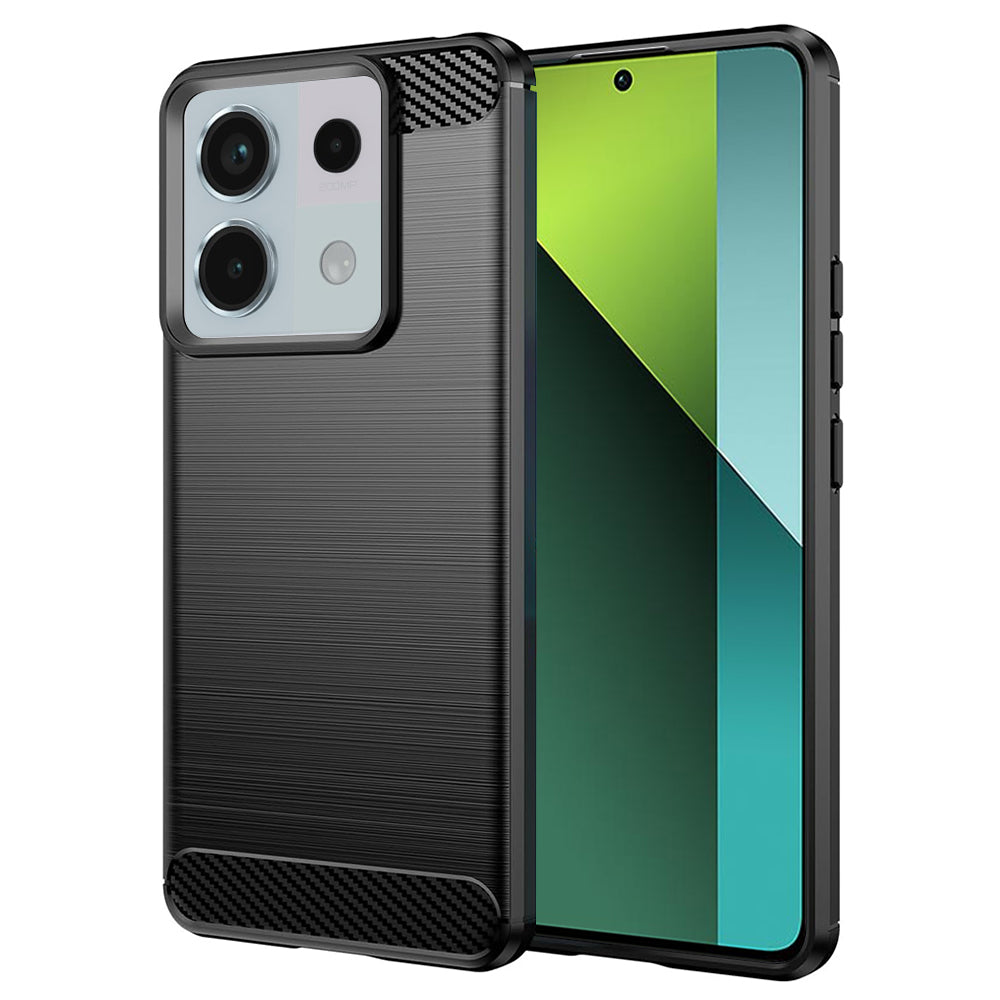Deksel til Xiaomi Poco X6 / Note 13 Pro 5G, Techsuit, Karbon, Svart