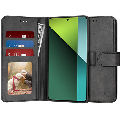Deksel for Xiaomi Poco X6 / Note 13 Pro 5G, Techsuit, Diary Book, Svart