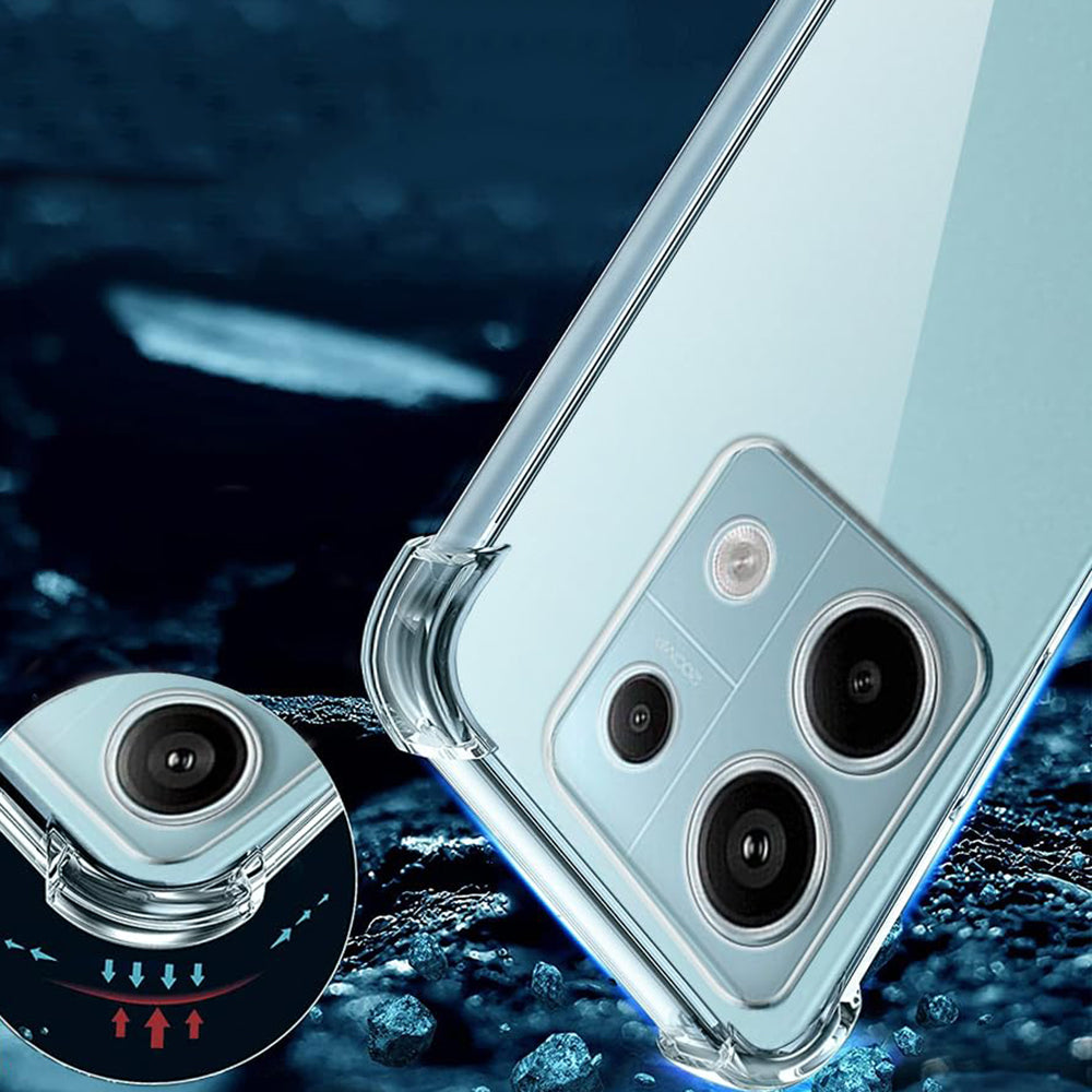 Deksel til Xiaomi Poco X6 / Note 13 Pro 5G, Techsuit, Støtsikker Klar, Transparent