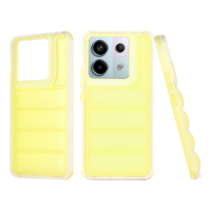 Deksel til Xiaomi Poco X6 / Note 13 Pro 5G, Techsuit, Wave Shield, Gul