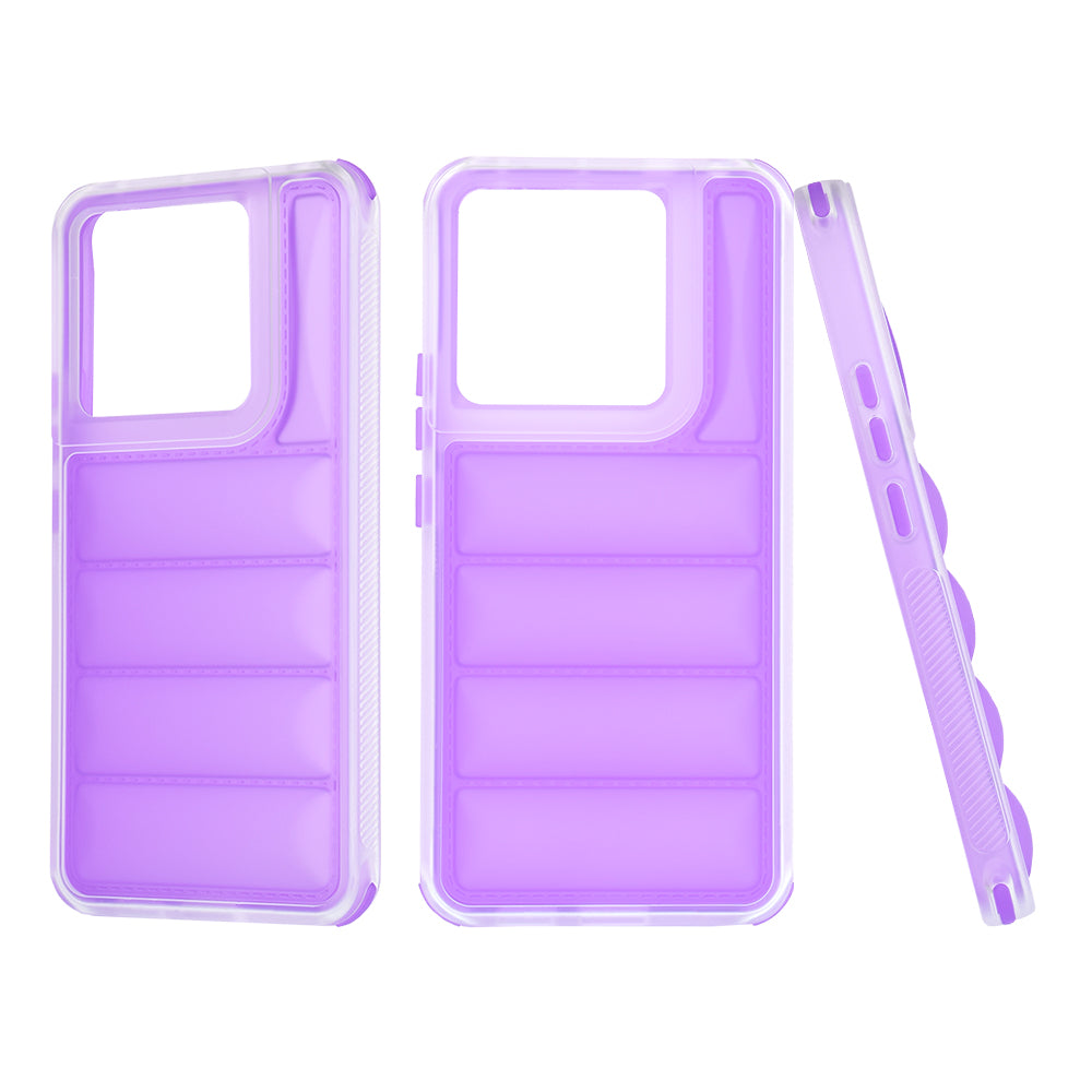 Deksel til Xiaomi Poco X6 / Note 13 Pro 5G, Techsuit, Wave Shield, Lilla