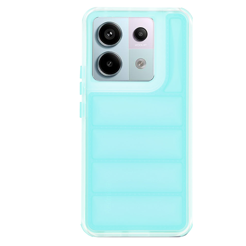 Deksel for Xiaomi Poco X6 / Note 13 Pro 5G, Techsuit, Wave Shield, Turkis