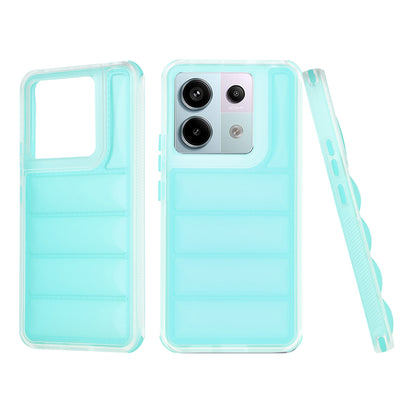 Deksel for Xiaomi Poco X6 / Note 13 Pro 5G, Techsuit, Wave Shield, Turkis