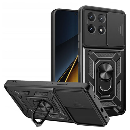 Deksel til Xiaomi Poco X6 Pro, Techsuit, CamShield, Svart