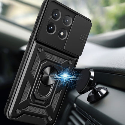 Deksel til Xiaomi Poco X6 Pro, Techsuit, CamShield, Svart