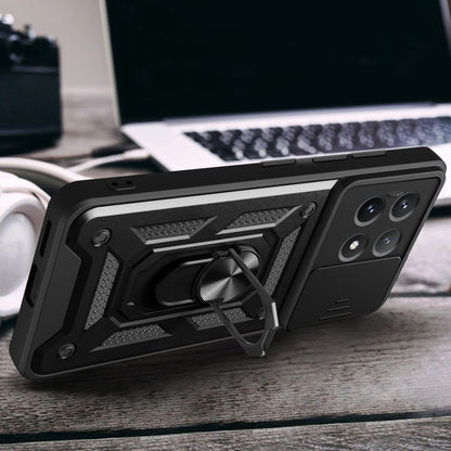 Deksel til Xiaomi Poco X6 Pro, Techsuit, CamShield, Svart
