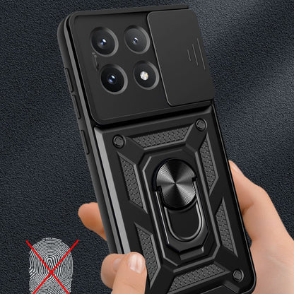 Deksel til Xiaomi Poco X6 Pro, Techsuit, CamShield, Svart