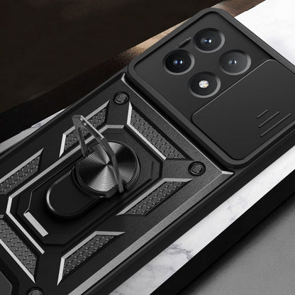 Deksel til Xiaomi Poco X6 Pro, Techsuit, CamShield, Svart