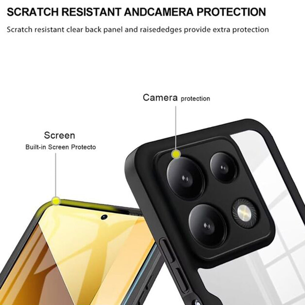 Deksel for Xiaomi Poco X6 Pro, Techsuit, ColorVerse 360, Svart