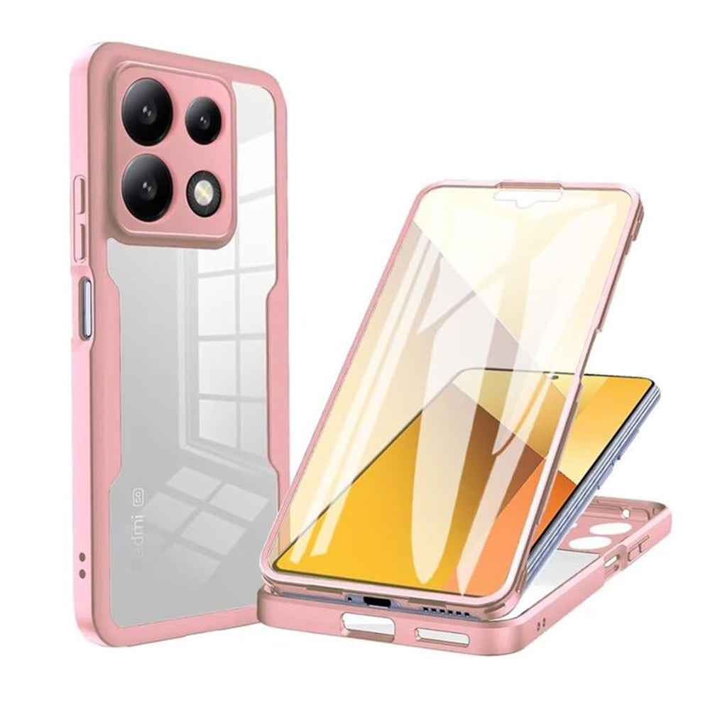 Deksel til Xiaomi Poco X6 Pro, Techsuit, ColorVerse 360, Rosa