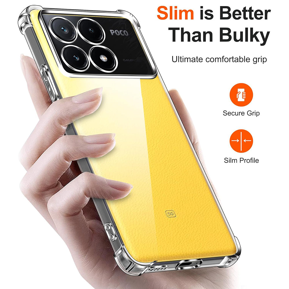 Deksel til Xiaomi Poco X6 Pro, Techsuit, Støtsikker Klar, Transparent