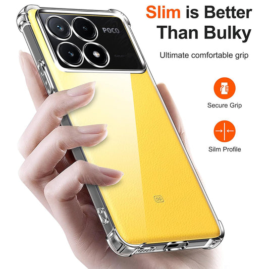Deksel til Xiaomi Poco X6 Pro, Techsuit, Støtsikker Klar, Transparent