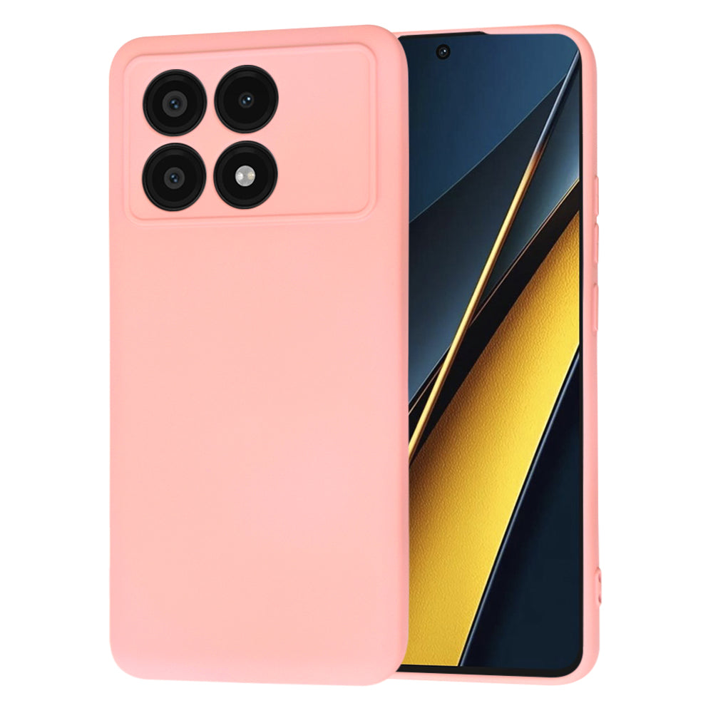 Deksel til Xiaomi Poco X6 Pro, Techsuit, SoftFlex, Lys Rosa