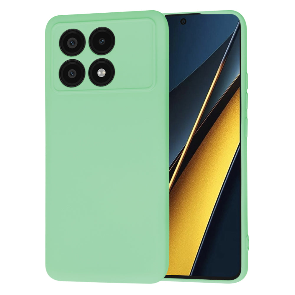 Deksel til Xiaomi Poco X6 Pro, Techsuit, SoftFlex, Lys grønn