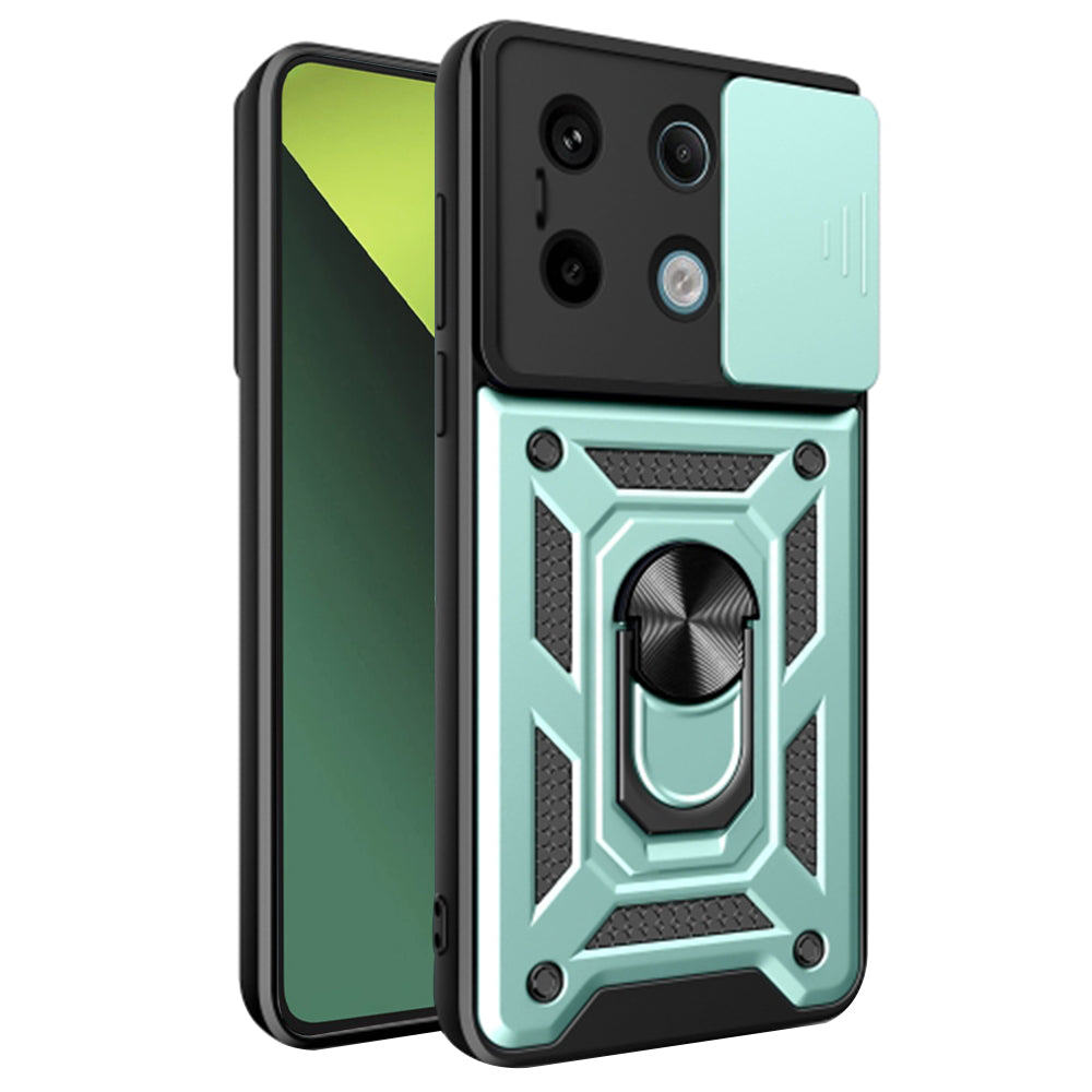 Deksel for Xiaomi Poco X6 / Redmi Note 13 Pro 5G, Techsuit, CamShield, Grønn
