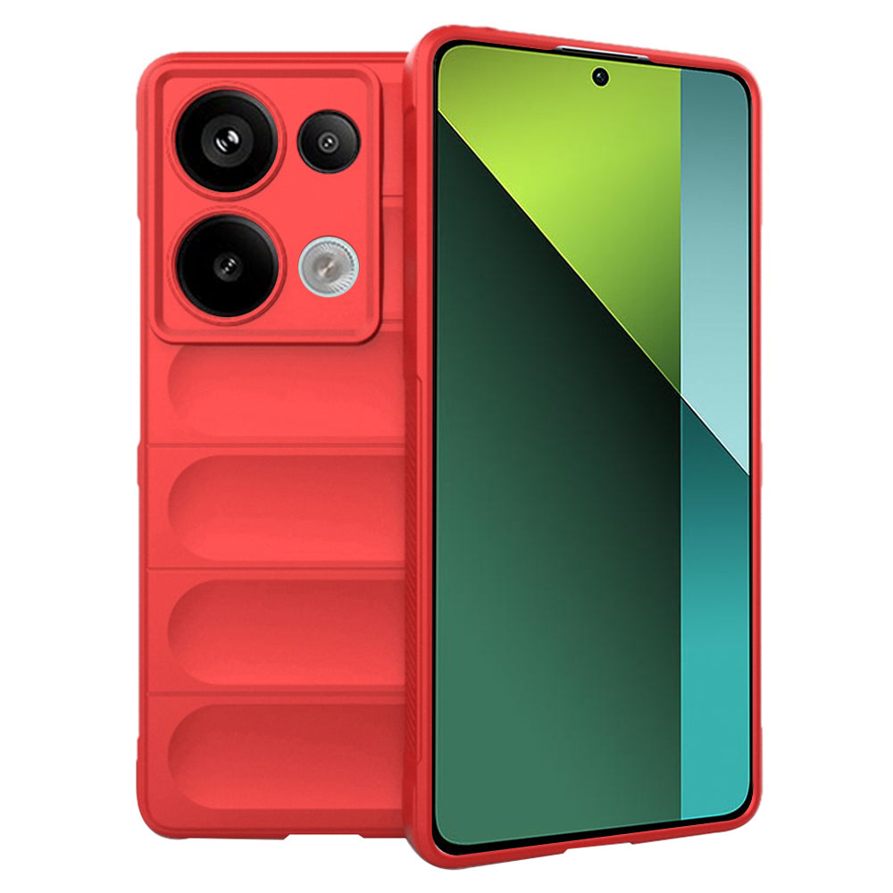 Deksel for Xiaomi Poco X6 / Redmi Note 13 Pro 5G, Techsuit, Magic Shield, Rød