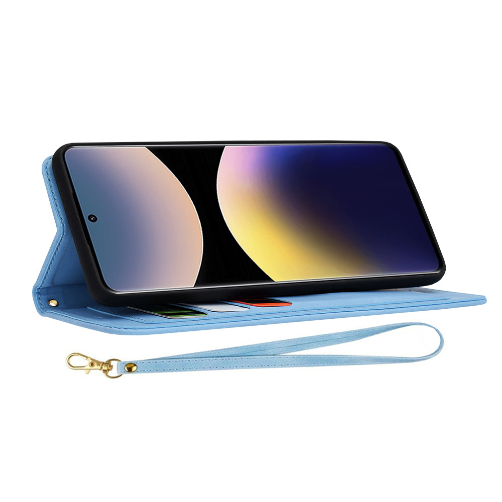 Deksel for Xiaomi Poco X7 / Note 14 Pro 5G, Techsuit, FlipCraft, Blå