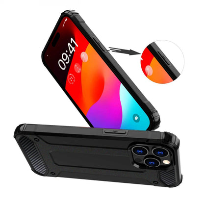 Deksel for Xiaomi Poco X7 / Note 14 Pro 5G, Techsuit, Hybrid Armor, Svart
