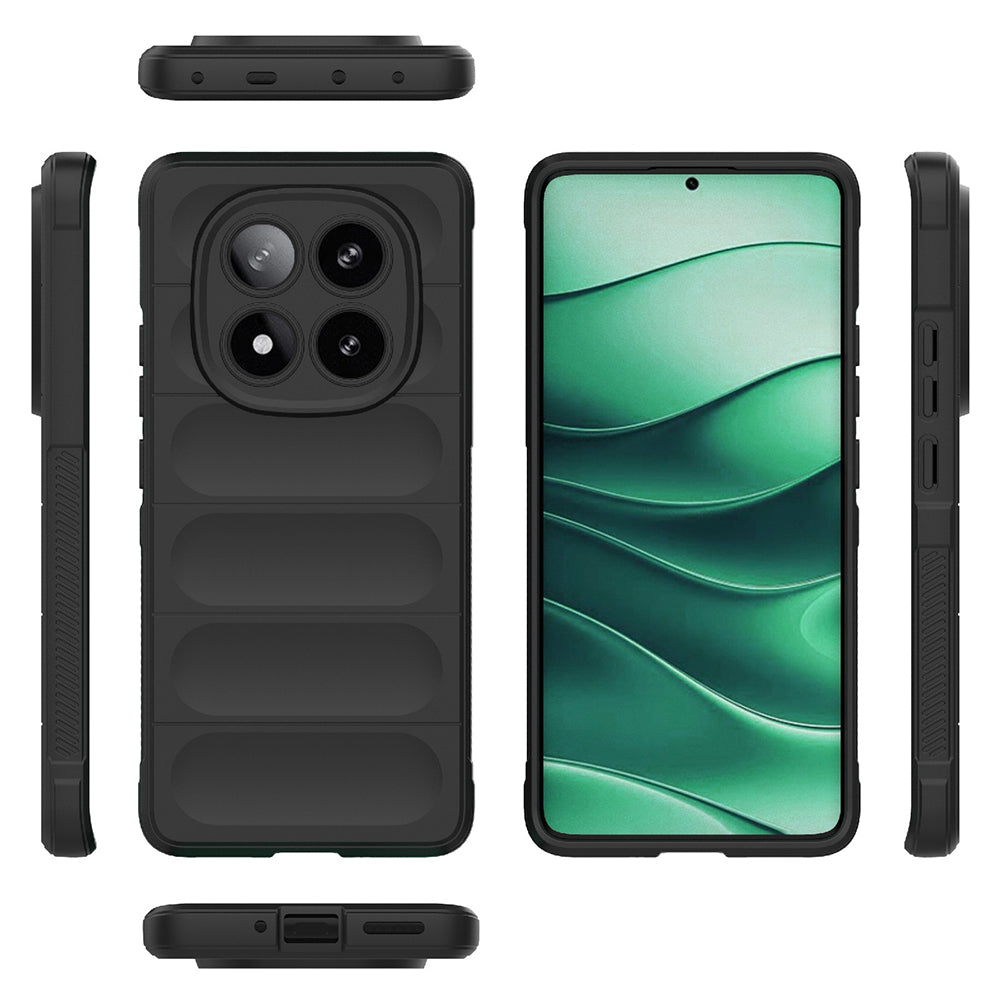 Deksel for Xiaomi Poco X7 / Note 14 Pro 5G, Techsuit, Magic Shield, Svart