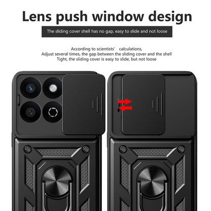 Deksel til Xiaomi Poco X7 Pro, Techsuit, CamShield, Svart