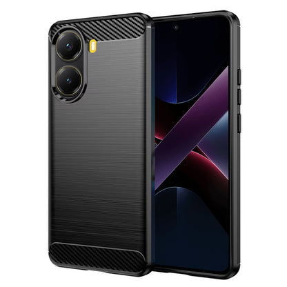 Deksel til Xiaomi Poco X7 Pro, Techsuit, Karbon, Svart