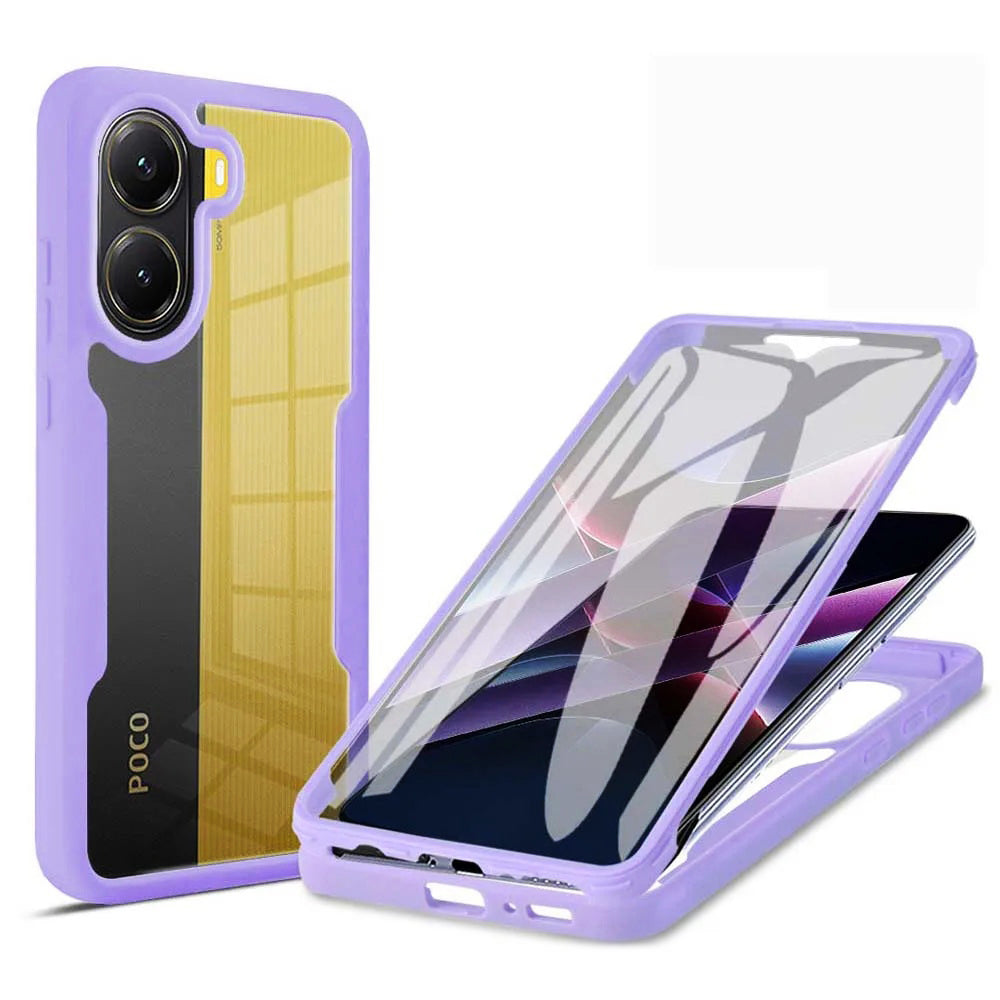 Deksel for Xiaomi Poco X7 Pro, Techsuit, ColorVerse 360, Lilla