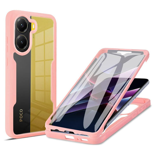Deksel for Xiaomi Poco X7 Pro, Techsuit, ColorVerse 360, Rosa