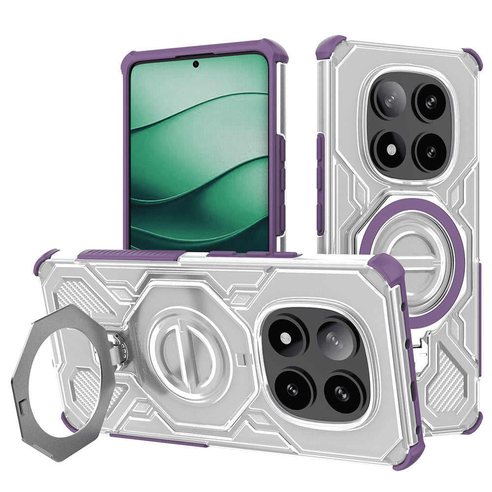 Deksel for Xiaomi Poco X7 / Redmi Note 14 Pro 5G, Techsuit, Carbon Shield Pro, Lilla