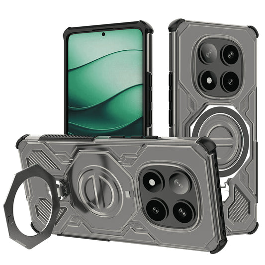 Deksel for Xiaomi Poco X7 / Redmi Note 14 Pro 5G, Techsuit, Carbon Shield Pro, Røykfarget
