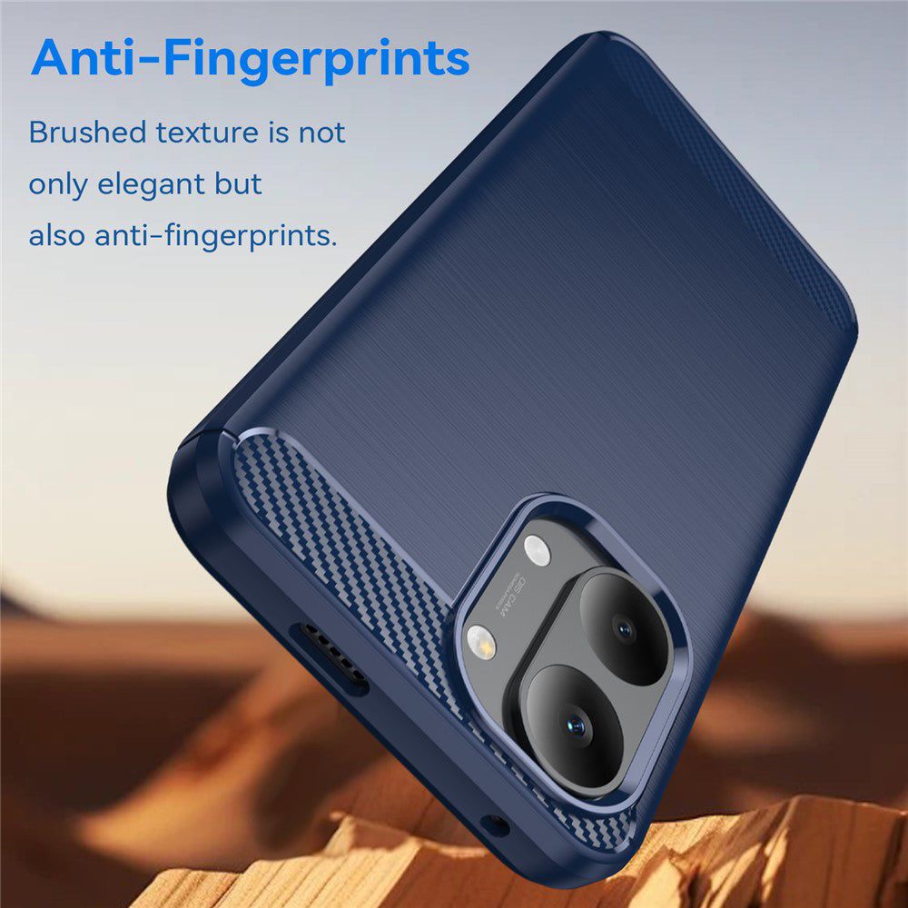 Deksel til Xiaomi Poco X8 Pro Max, Techsuit, Karbon, Blå