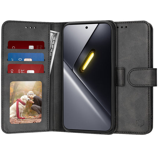 Deksel for Xiaomi Poco X8 Pro Max, Techsuit, Diary Book, Svart