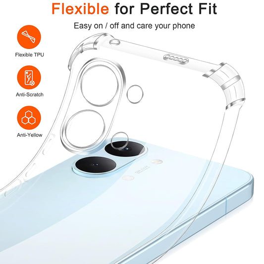 Deksel for Xiaomi Poco X8 Pro Max, Techsuit, Shockproof Clear, Gjennomsiktig