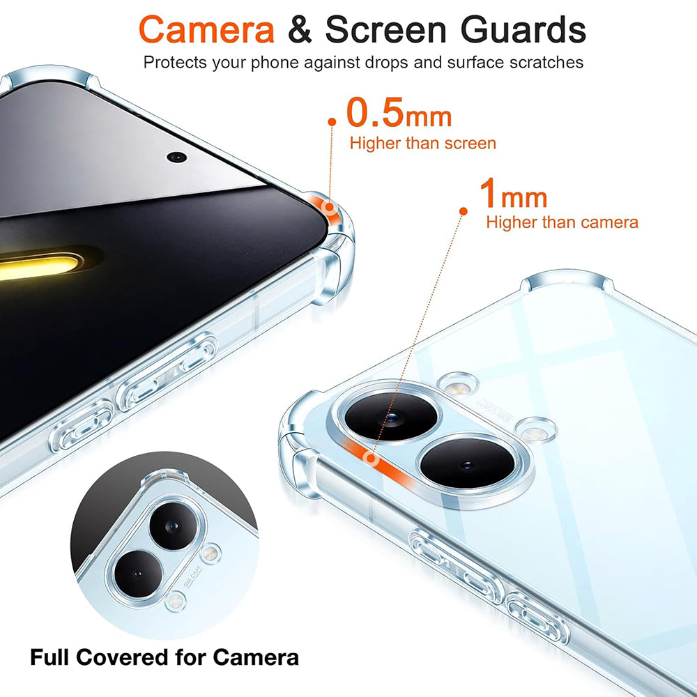 Deksel for Xiaomi Poco X8 Pro Max, Techsuit, Shockproof Clear, Gjennomsiktig
