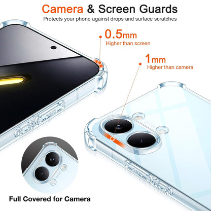 Deksel for Xiaomi Poco X8 Pro Max, Techsuit, Shockproof Clear, Gjennomsiktig