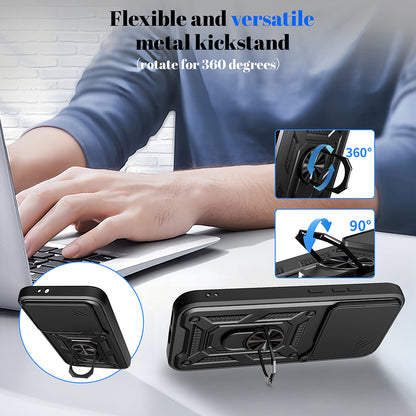 Deksel for Xiaomi Poco X8 Pro, Techsuit, CamShield, Svart