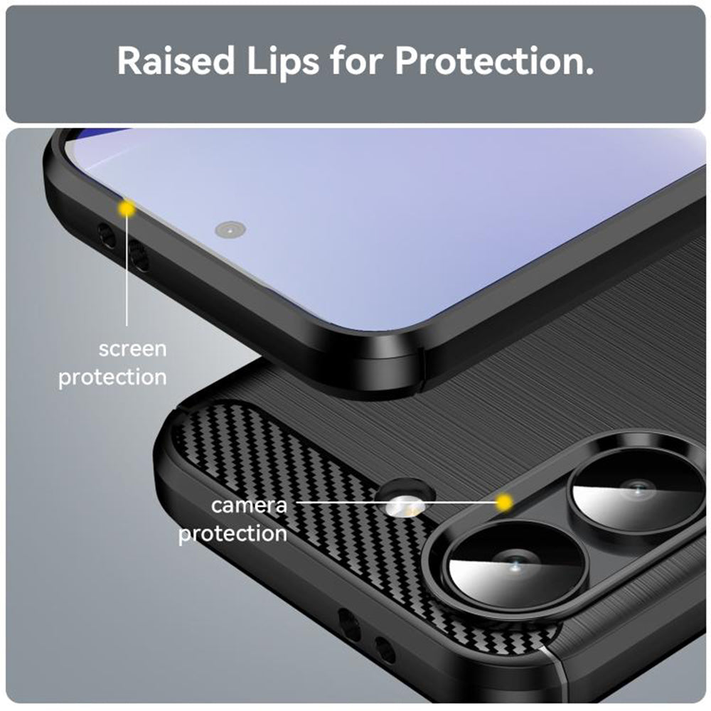 Deksel til Xiaomi Poco X8 Pro, Techsuit, Karbon, Blå