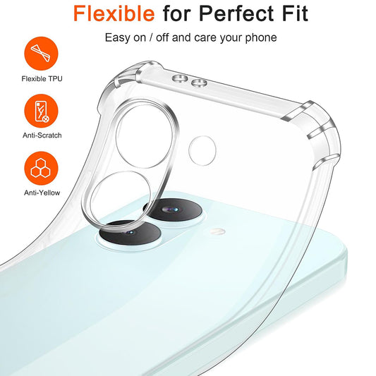 Deksel for Xiaomi Poco X8 Pro, Techsuit, Shockproof Clear, Gjennomsiktig