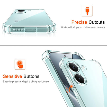 Deksel for Xiaomi Poco X8 Pro, Techsuit, Shockproof Clear, Gjennomsiktig