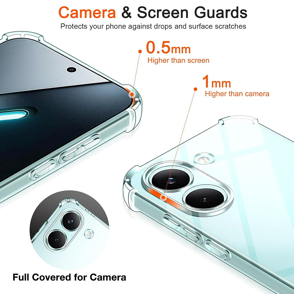 Deksel for Xiaomi Poco X8 Pro, Techsuit, Shockproof Clear, Gjennomsiktig
