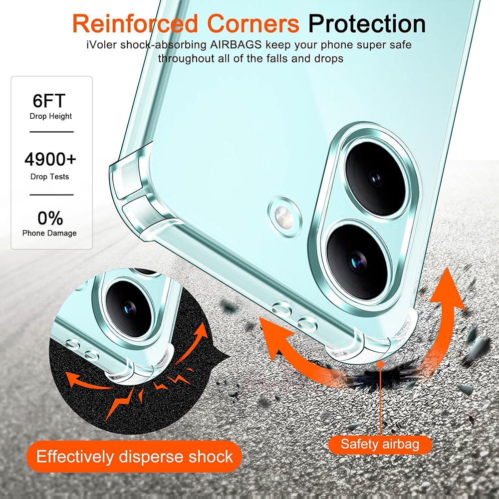 Deksel for Xiaomi Poco X8 Pro, Techsuit, Shockproof Clear, Gjennomsiktig
