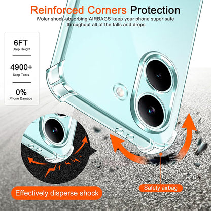 Deksel for Xiaomi Poco X8 Pro, Techsuit, Shockproof Clear, Gjennomsiktig