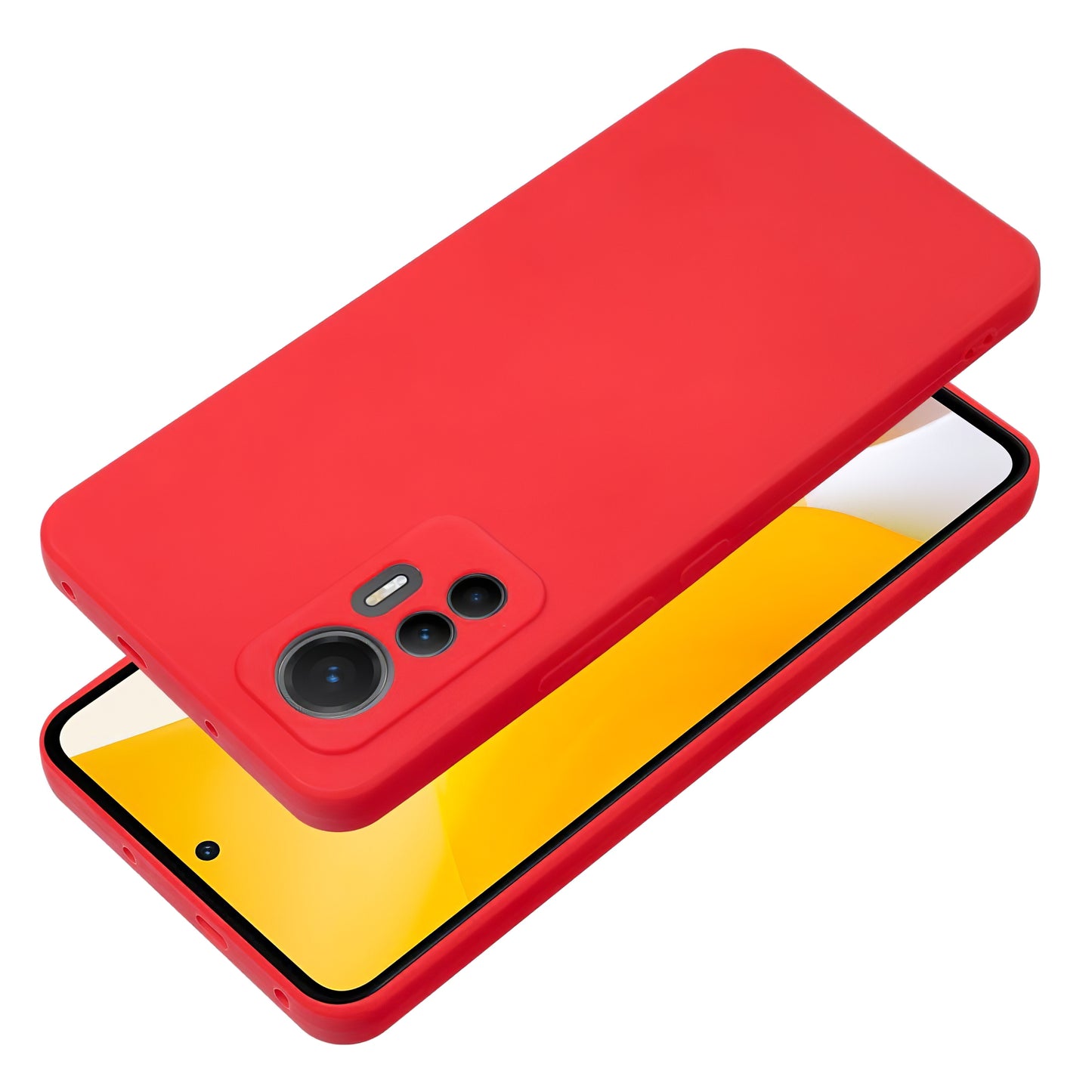 Deksel for Xiaomi Poco C65 / Redmi 13C, OEM, Myk, Rød