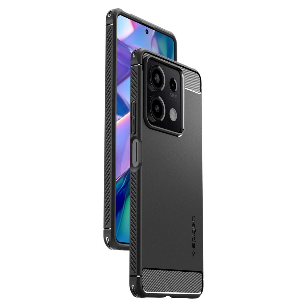 Deksel for Xiaomi Redmi Note 13 5G, Spigen, Rugged Armor, Svart ACS07665