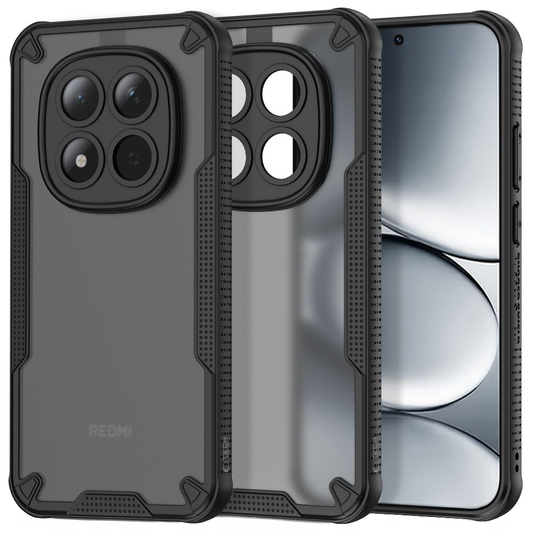 Deksel for Xiaomi Redmi Note 15 Pro 5G, Tech-Protect, Rugged Shield, Svart