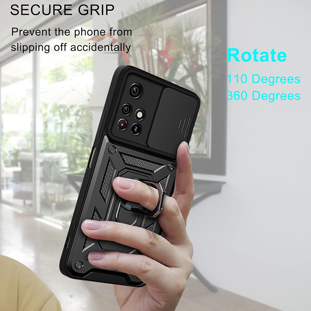 Deksel for Xiaomi Redmi 10 2022 / 10 (2021), Techsuit, CamShield, Svart