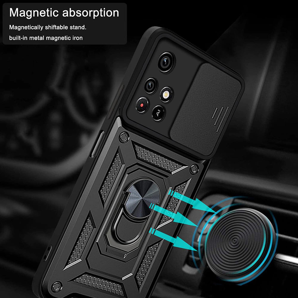Deksel for Xiaomi Redmi 10 2022 / 10 (2021), Techsuit, CamShield, Svart