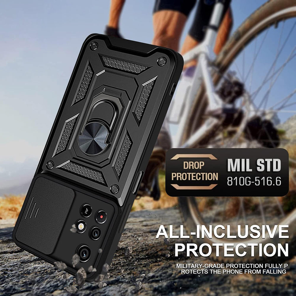 Deksel for Xiaomi Redmi 10 2022 / 10 (2021), Techsuit, CamShield, Svart