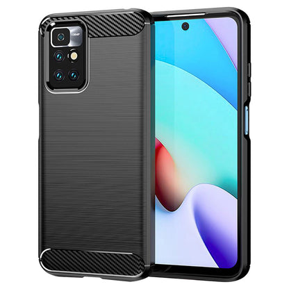 Deksel til Xiaomi Redmi 10 2022 / 10 (2021), Techsuit, Karbon, Svart